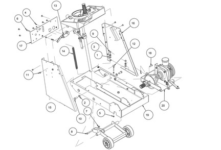 Section 05 Diagram and Parts List for MK-2013HE 155714 MK Diamond Concrete Saw